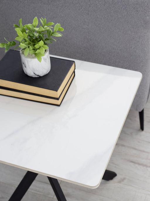 Lillian White Marble Lamp Table - Luminex FurnitureLamp TableBRA003