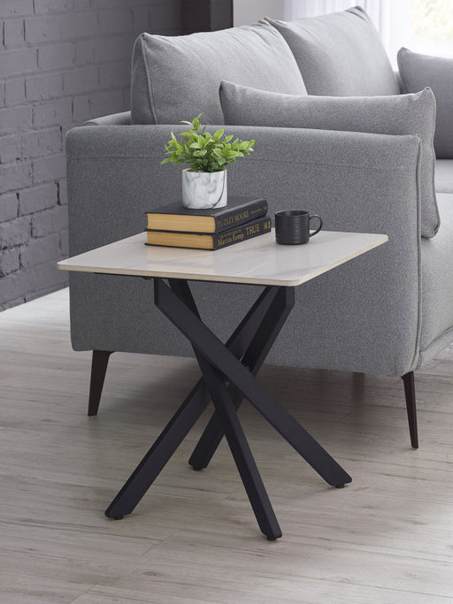 Lillian White Marble Lamp Table - Luminex FurnitureLamp TableBRA003
