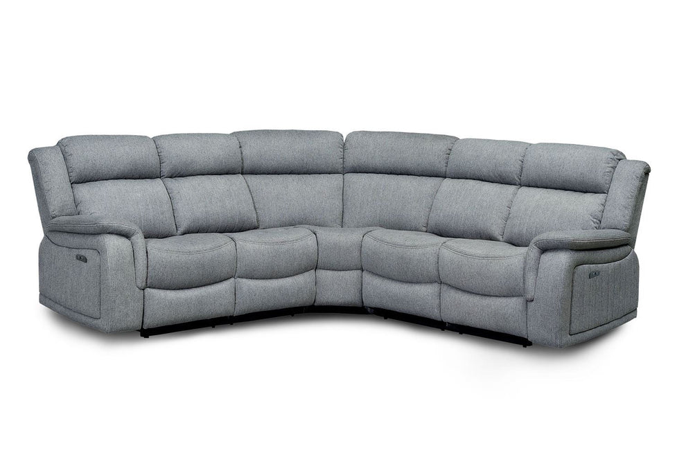 Linden Electric Recliner Corner Sofa – Luxe Fabric 5 Seater - Luminex FurnitureSofaslinden_electric_recliner_grey_large_corner