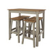 Linea Dining Set Grey Breakfast Table & 4 High Stool - LuminexFurnitureDining SetCRGTBSET10