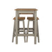 Linea Dining Set Grey Drop Leaf Table & 2 High Stools - LuminexFurnitureDining SetCRGTBSET9