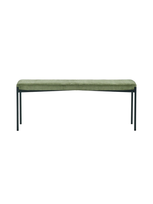 Liora Velvet Dining Bench – Green or Grey - Luminex FurnitureBench SeatLEO103