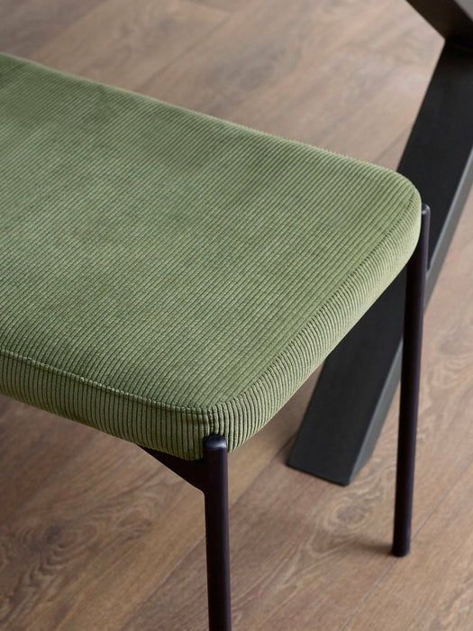 Liora Velvet Dining Bench – Green or Grey - Luminex FurnitureBench SeatLEO103