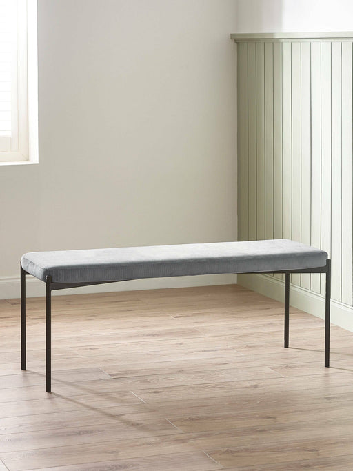 Liora Velvet Dining Bench – Green or Grey - Luminex FurnitureBench SeatLEO104