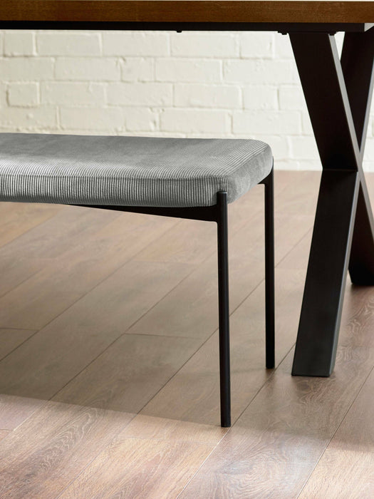 Liora Velvet Dining Bench – Green or Grey - Luminex FurnitureBench SeatLEO104