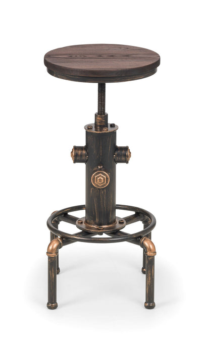 Loen Adjustable Industrial Pipework Bar Stool - Luminex FurnitureStoolROC001