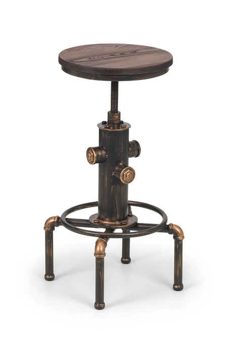 Loen Adjustable Industrial Pipework Bar Stool - Luminex FurnitureStoolROC001