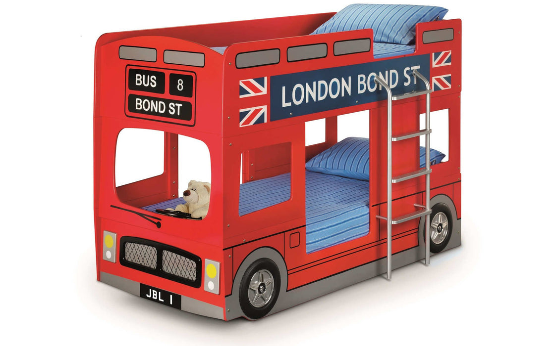 London Bus Bunk Bed – Fun Kids’ Space - Saving Bed - Luminex FurnitureBunk BedLON001