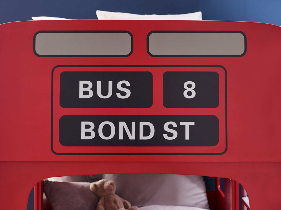 London Bus Bunk Bed – Fun Kids’ Space - Saving Bed - Luminex FurnitureBunk BedLON001