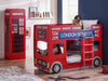 London Bus Bunk Bed – Fun Kids’ Space - Saving Bed - Luminex FurnitureBunk BedLON001