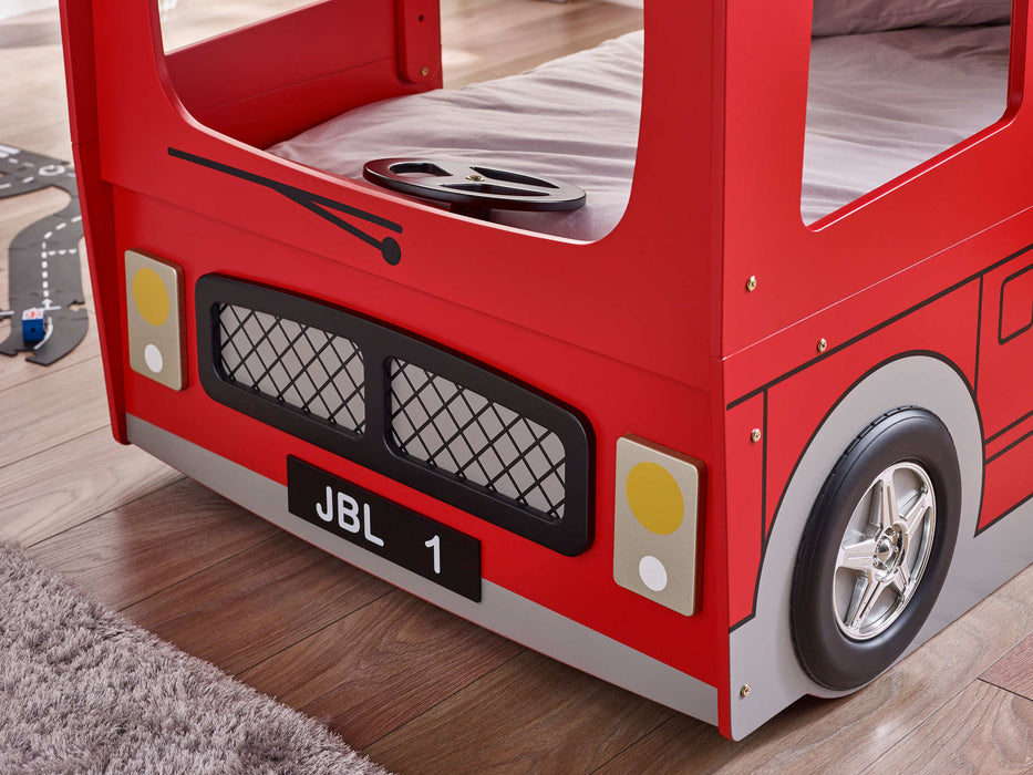 London Bus Bunk Bed – Fun Kids’ Space - Saving Bed - Luminex FurnitureBunk BedLON001