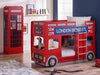 London Bus Bunk Bed – Fun Kids’ Space - Saving Bed - Luminex FurnitureBunk BedLON001