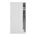 Lorena White Compact Sliding Door Wardrobe - Luminex FurnitureWardrobe3207