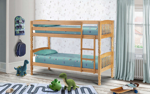 Loxley Solid Pine Bunk Bed – Antique Lacquer Finish - Luminex FurnitureBunk BedUP10115