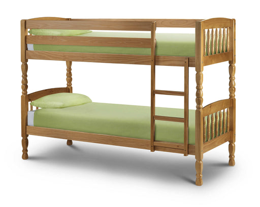 Loxley Solid Pine Bunk Bed – Antique Lacquer Finish - Luminex FurnitureBunk BedUP10115