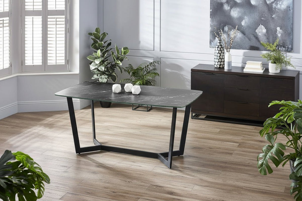 Luciana Black Marble Dining Table - Luminex FurnitureDining TableOLY011