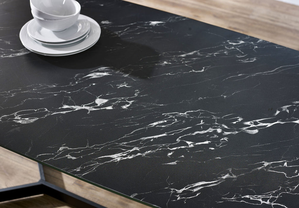 Luciana Black Marble Dining Table - Luminex FurnitureDining TableOLY011