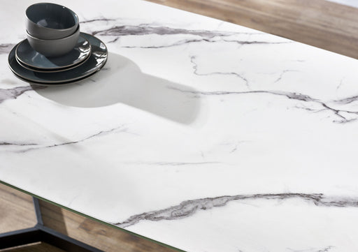 Luciana Dining Table - White Marble - Luminex FurnitureDining TableOLY001
