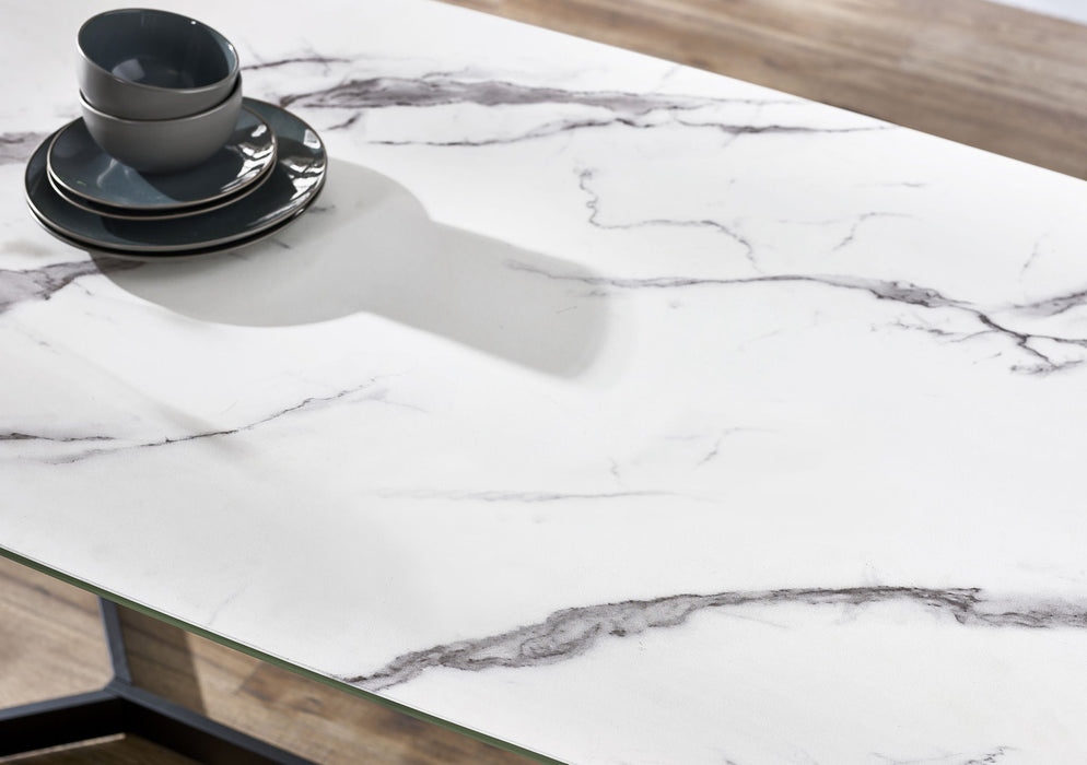 Luciana Dining Table - White Marble - Luminex FurnitureDining TableOLY001