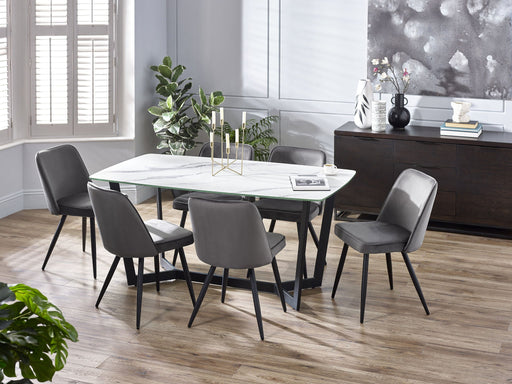 Luciana Dining Table - White Marble - Luminex FurnitureDining TableOLY001