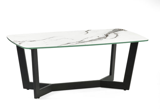 Luciana Marble Effect Coffee Table – White or Black - Luminex FurnitureCoffee TableOLY003