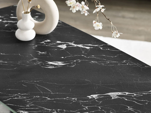 Luciana Marble Effect Coffee Table – White or Black - Luminex FurnitureCoffee TableOLY013