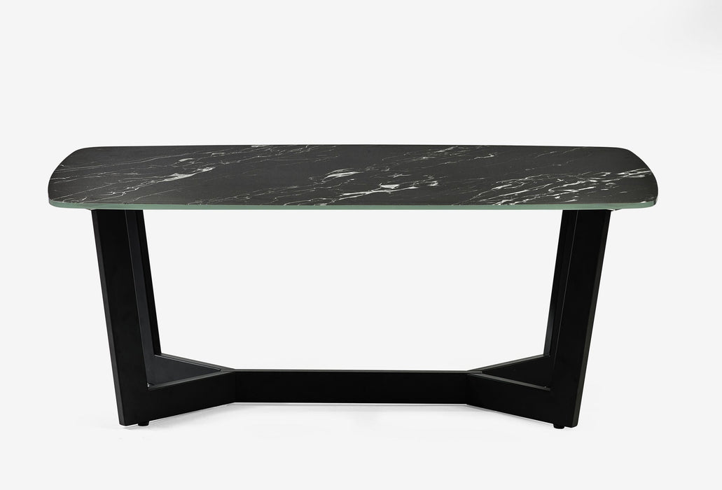 Luciana Marble Effect Coffee Table – White or Black - Luminex FurnitureCoffee TableOLY013