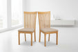 Lucien Light Oak Dining Chairs – Set of 2 - Luminex FurnitureChairsIBS003