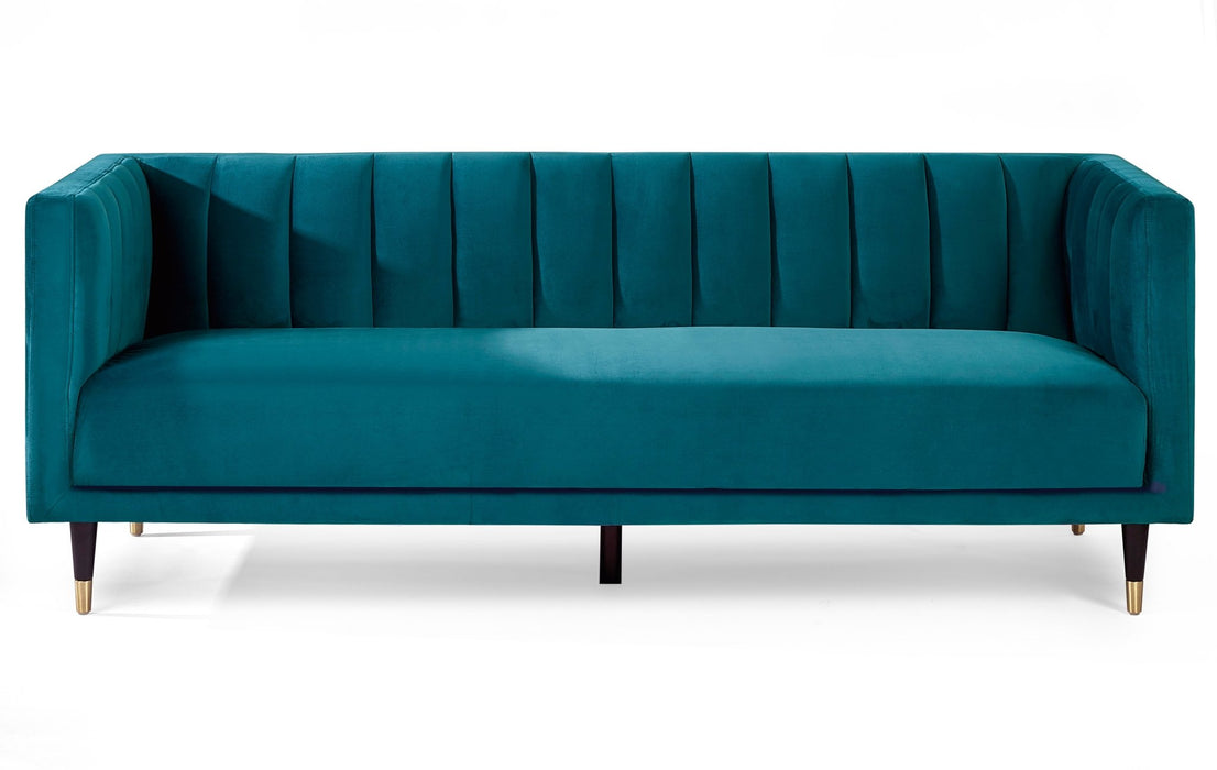 Luna Scalloped Back Velvet Sofa - Luminex FurnitureSofasSAL403