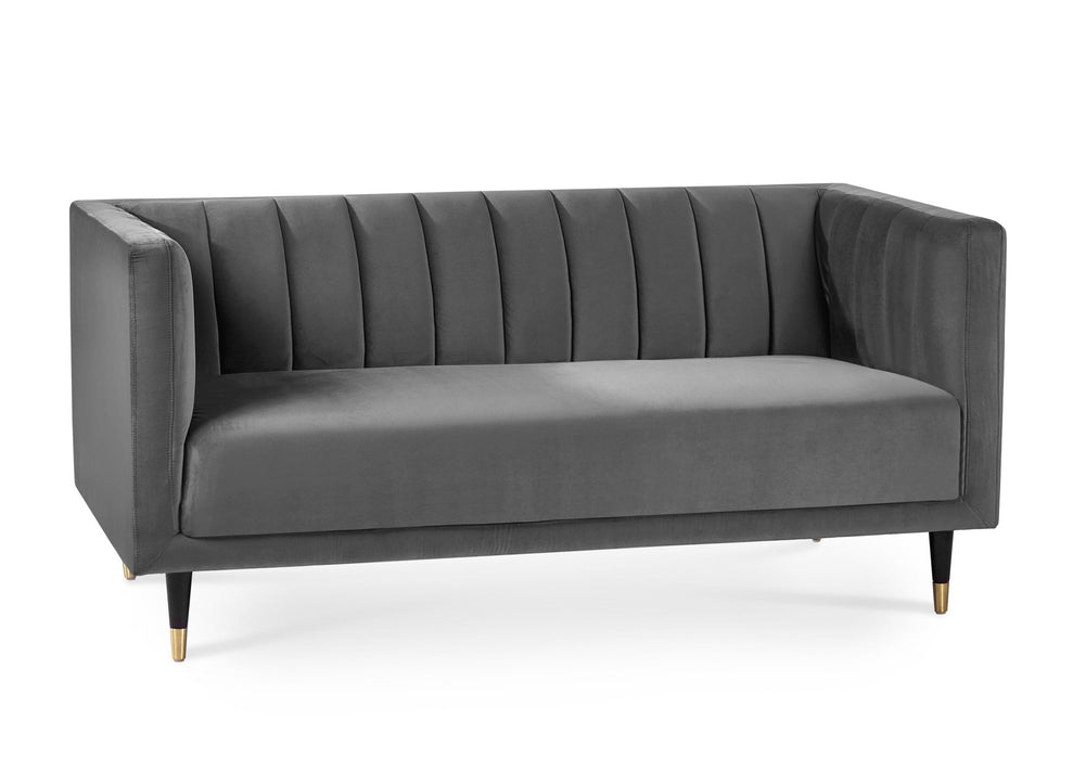 Luna Scalloped Back Velvet Sofa - Luminex FurnitureSofasSAL412