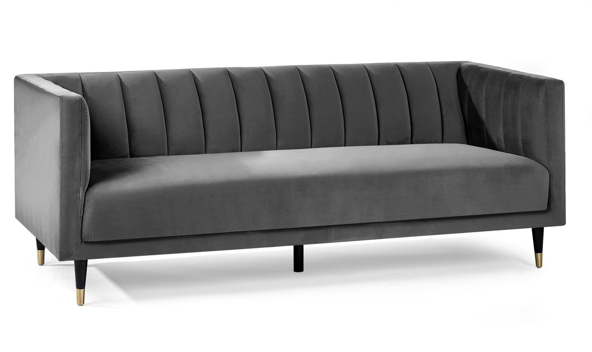 Luna Scalloped Back Velvet Sofa - Luminex FurnitureSofasSAL412