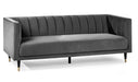 Luna Scalloped Back Velvet Sofa - Luminex FurnitureSofasSAL412