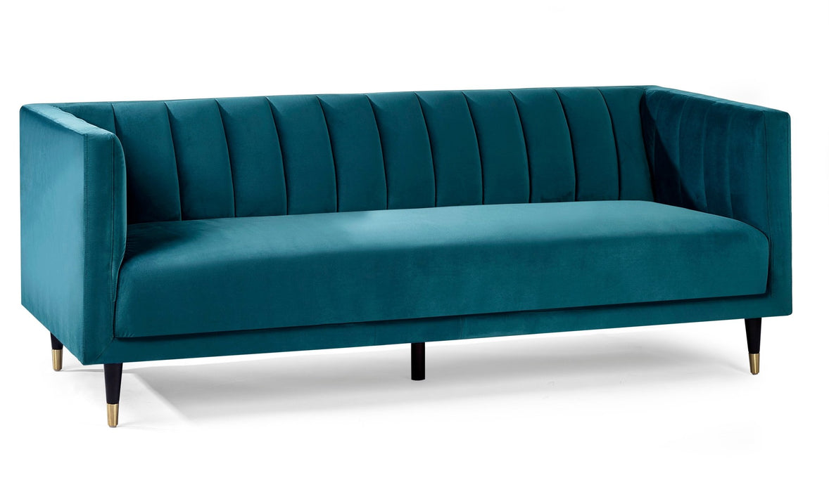 Luna Scalloped Back Velvet Sofa - Luminex FurnitureSofasSAL413