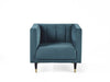 Luna Velvet Armchair - Scalloped Back Design - Luminex FurnitureOccasional ChairsSAL401