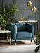 Luna Velvet Armchair - Scalloped Back Design - Luminex FurnitureOccasional ChairsSAL401