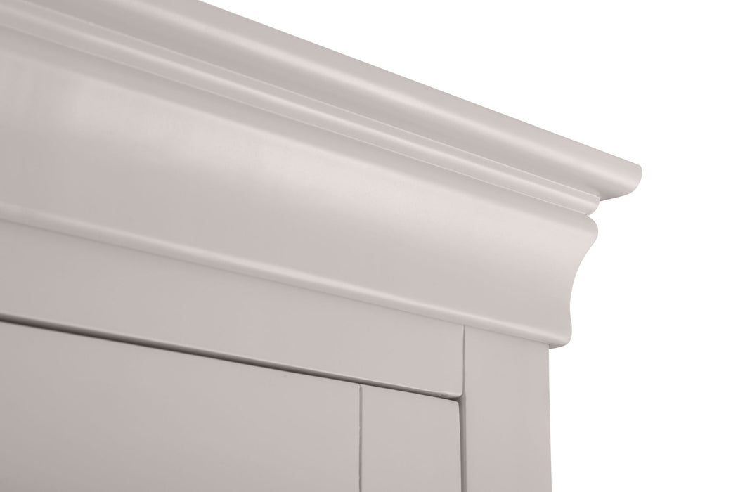 Lunex 2 Door 1 Drawer Wardrobe in Light Grey - Luminex FurnitureWardrobeCLE304