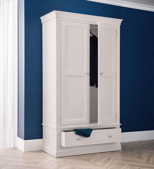 Lunex 2 Door 1 Drawer Wardrobe in Light Grey - Luminex FurnitureWardrobeCLE304