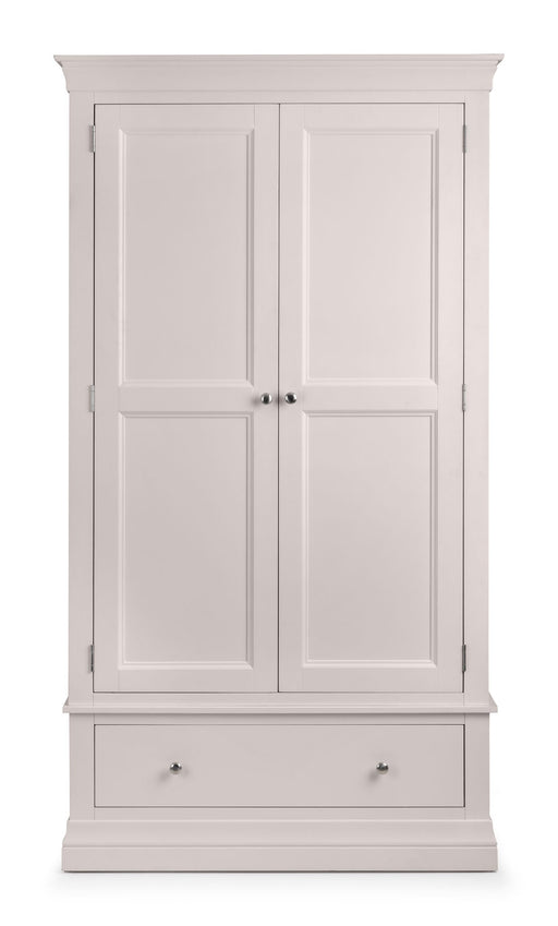 Lunex 2 Door 1 Drawer Wardrobe in Light Grey - Luminex FurnitureWardrobeCLE304