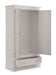 Lunex 2 Door 1 Drawer Wardrobe in Light Grey - Luminex FurnitureWardrobeCLE304