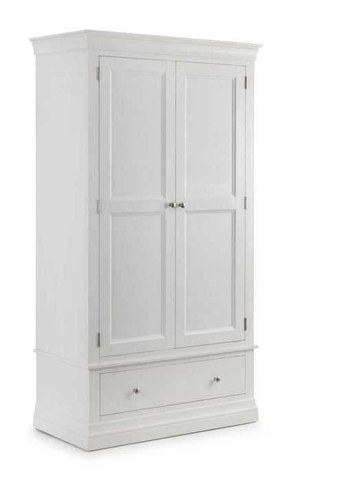 Lunex 2 Door 1 Drawer Wardrobe – Surf White - Luminex FurnitureWardrobeCLE204