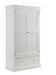 Lunex 2 Door 1 Drawer Wardrobe – Surf White - Luminex FurnitureWardrobeCLE204