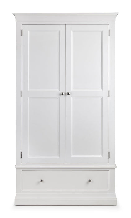 Lunex 2 Door 1 Drawer Wardrobe – Surf White - Luminex FurnitureWardrobeCLE204