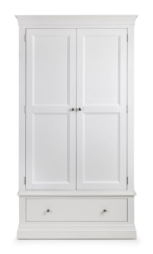 Lunex 2 Door 1 Drawer Wardrobe – Surf White - Luminex FurnitureWardrobeCLE204
