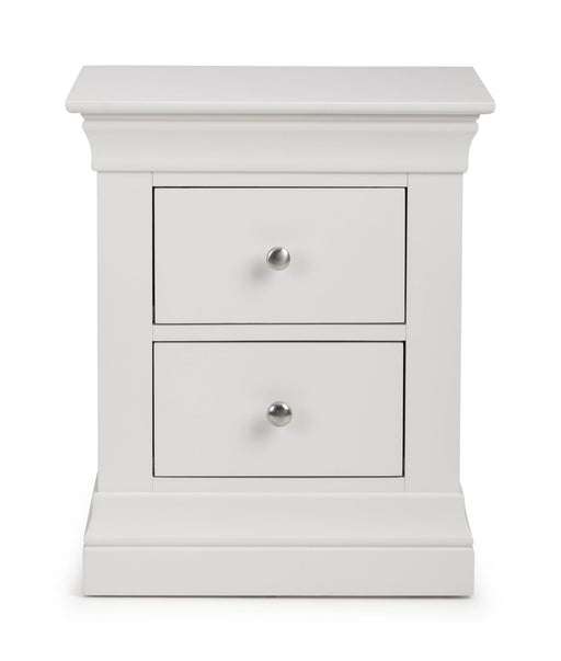 Lunex 2 Drawer Bedside – Surf White | Elegant Bedroom Storage - Luminex FurnitureBedside TableCLE201