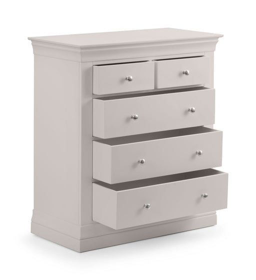 Lunex 3+2 Drawer Chest - Light Grey - Luminex FurnitureChest of drawersCLE302