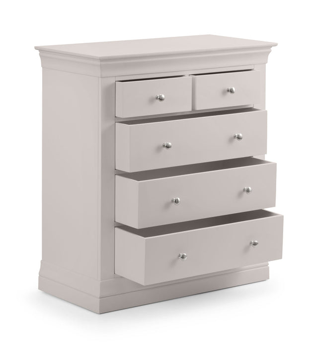 Lunex 3+2 Drawer Chest - Light Grey - Luminex FurnitureChest of drawersCLE302