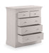Lunex 3+2 Drawer Chest - Light Grey - Luminex FurnitureChest of drawersCLE302