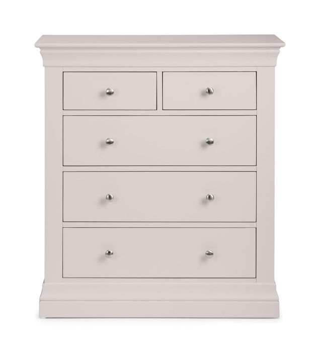 Lunex 3+2 Drawer Chest - Light Grey - Luminex FurnitureChest of drawersCLE302