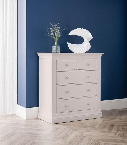 Lunex 3+2 Drawer Chest - Light Grey - Luminex FurnitureChest of drawersCLE302