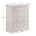 Lunex 3+2 Drawer Chest - Light Grey - Luminex FurnitureChest of drawersCLE302